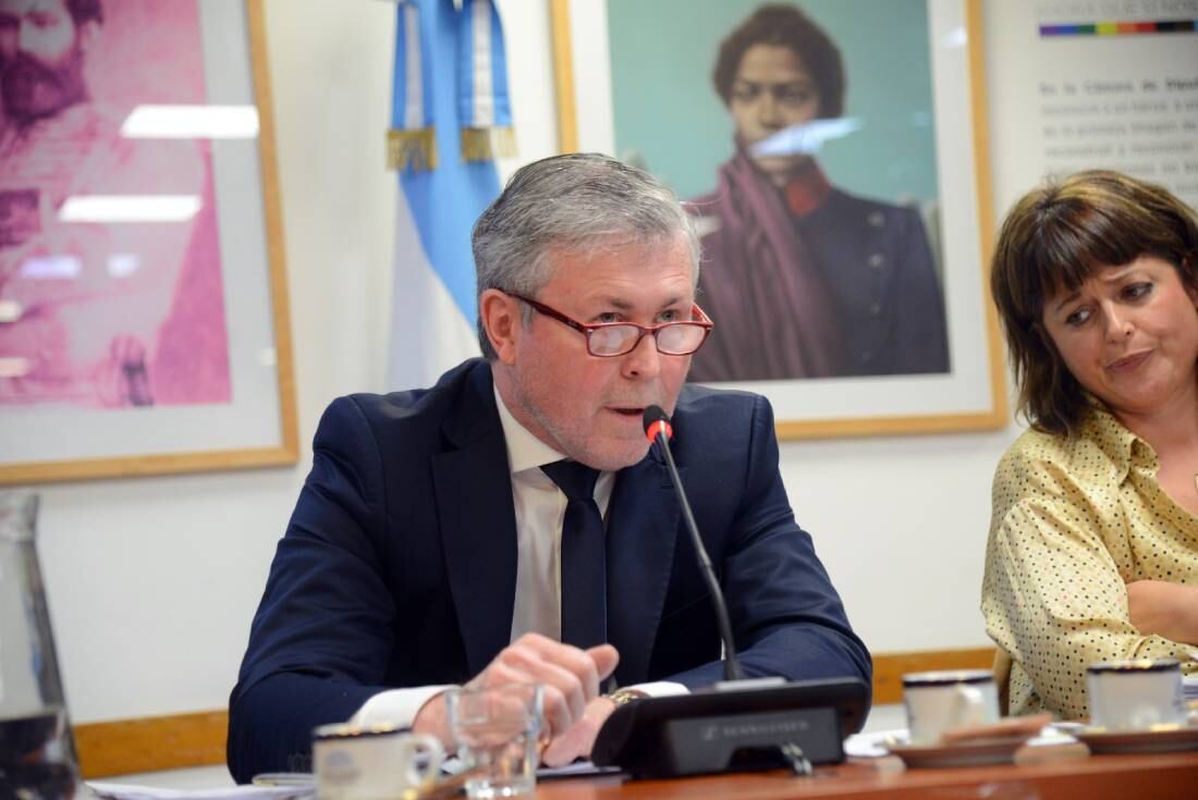 El exadministrador de la Corte Suprema, Héctor Marchi, en la Comisión de Juicio Político de la Cámara de Diputados. Foto: HCDN.