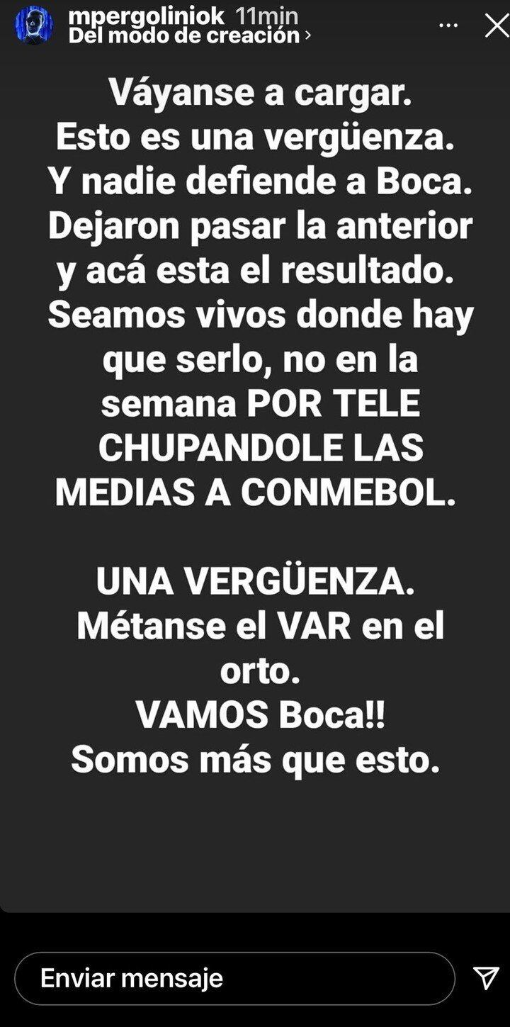 Mario Pergolini contra la dirigencia: “Esto es una vergüenza y nadie defiende a Boca”