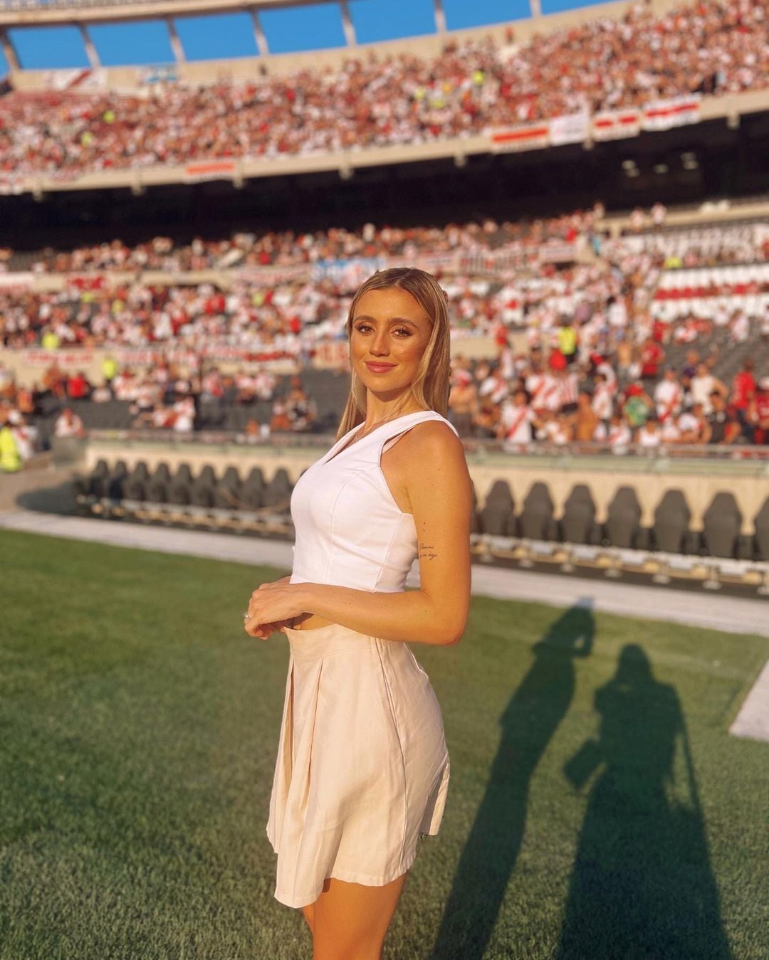 Morena Beltrán en el Monumental