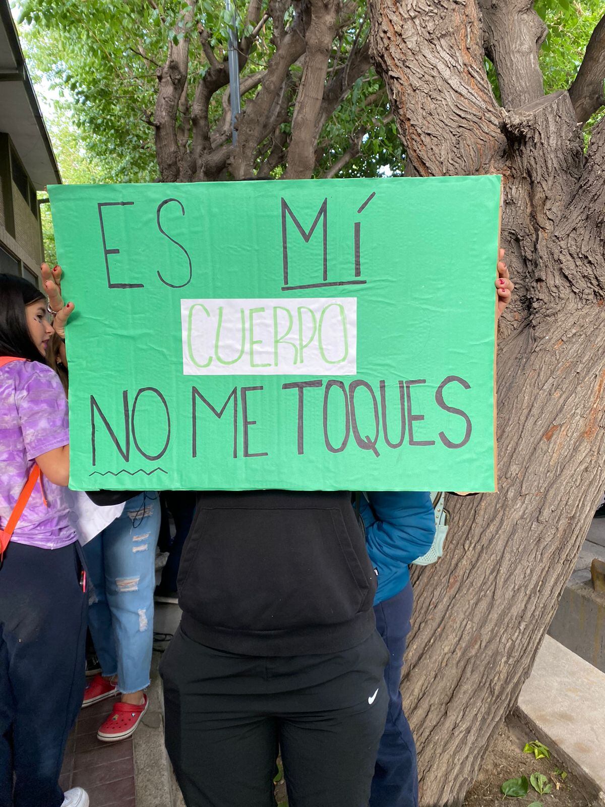 Sentada en el Colegio Santa Teresita de Guaymallén