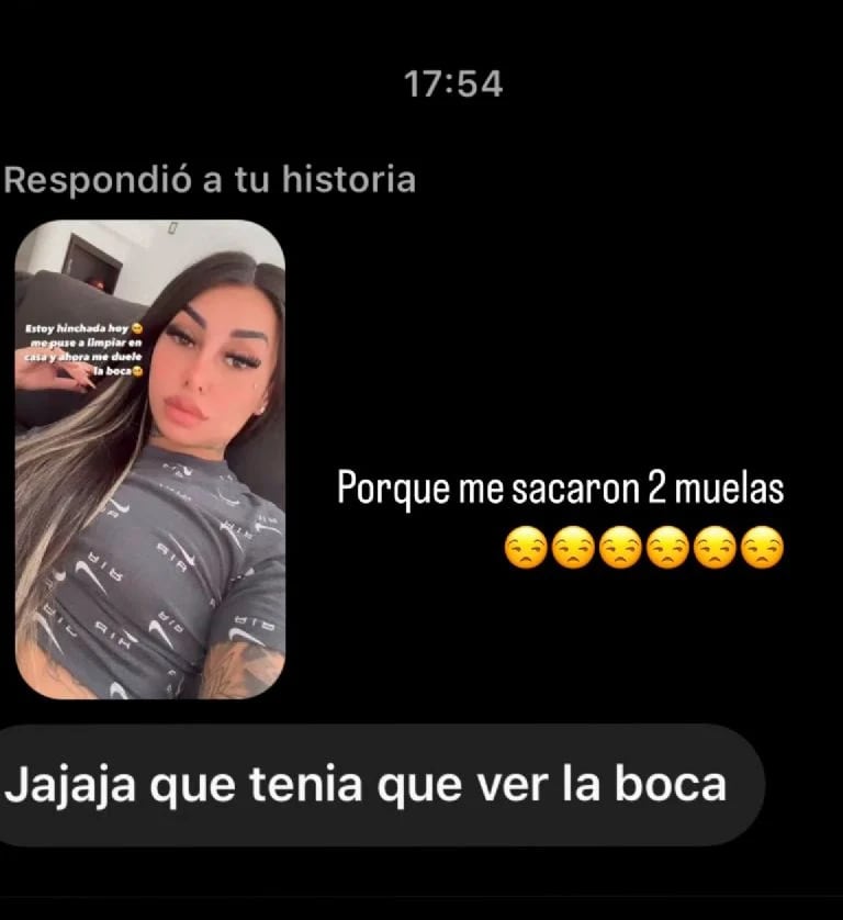 Tamara Báez se hizo una cirugía, mostró cómo le quedó la cara y preocupó a sus seguidores de Instagram