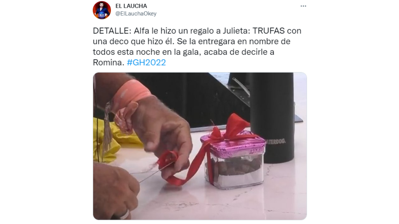 El regalo de Alfa a Julieta.