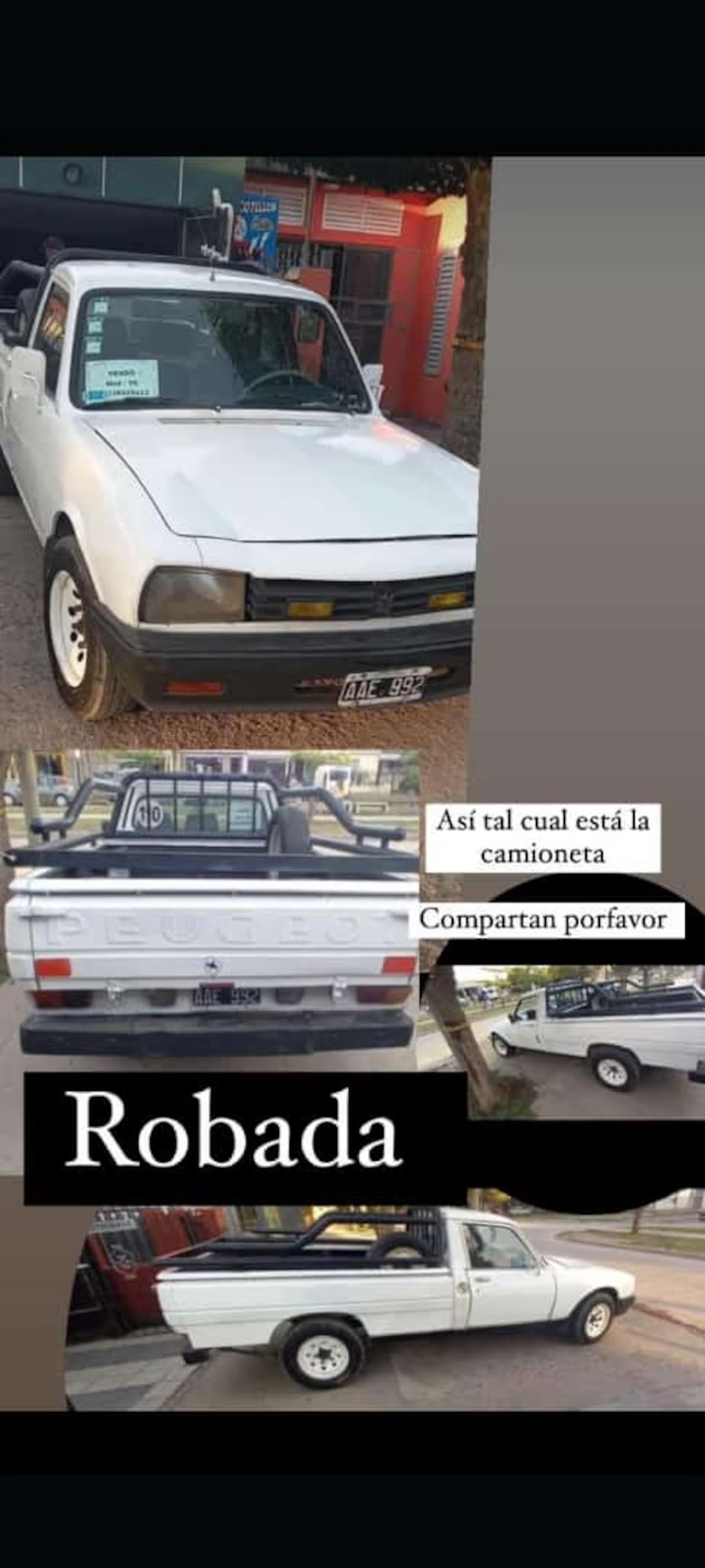 La camioneta que le robaron al hombre de 75 años en Córdoba.