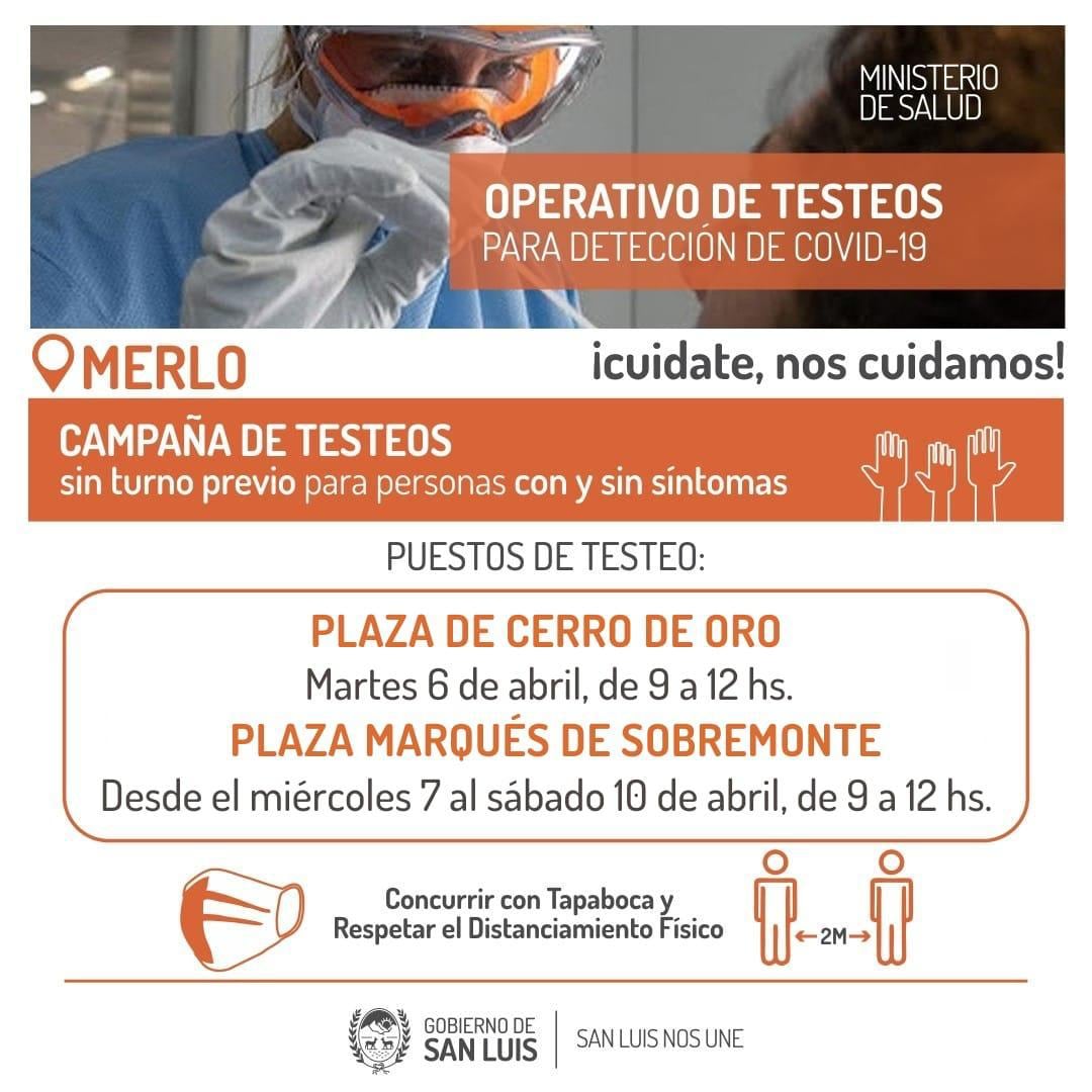 Intensifican las campañas de testeos para cortar la cadena de contagios de Coronavirus