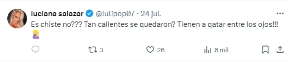 Luciana Salazar y su mensaje para con los franceses