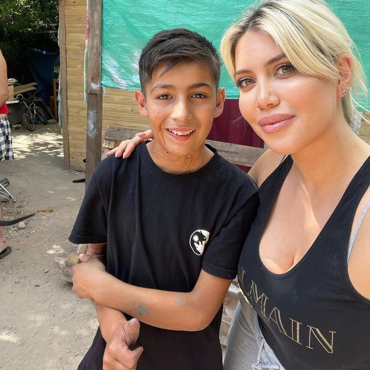 Wanda Nara conoció a Joaquín Nahuel, el nene pastelero