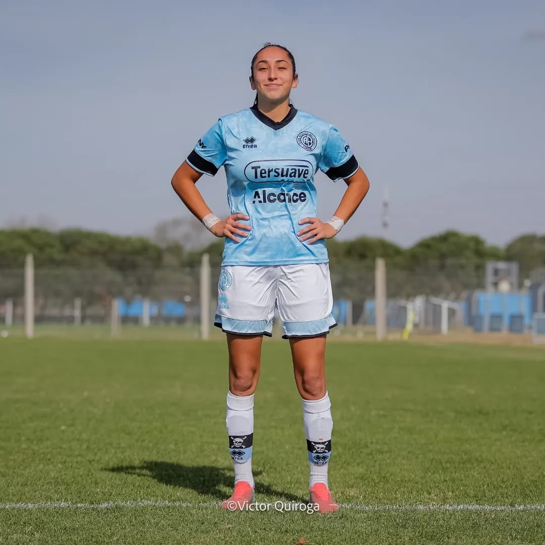 Ema Lemos futbolista de Arroyito en Club Atlético Belgrano