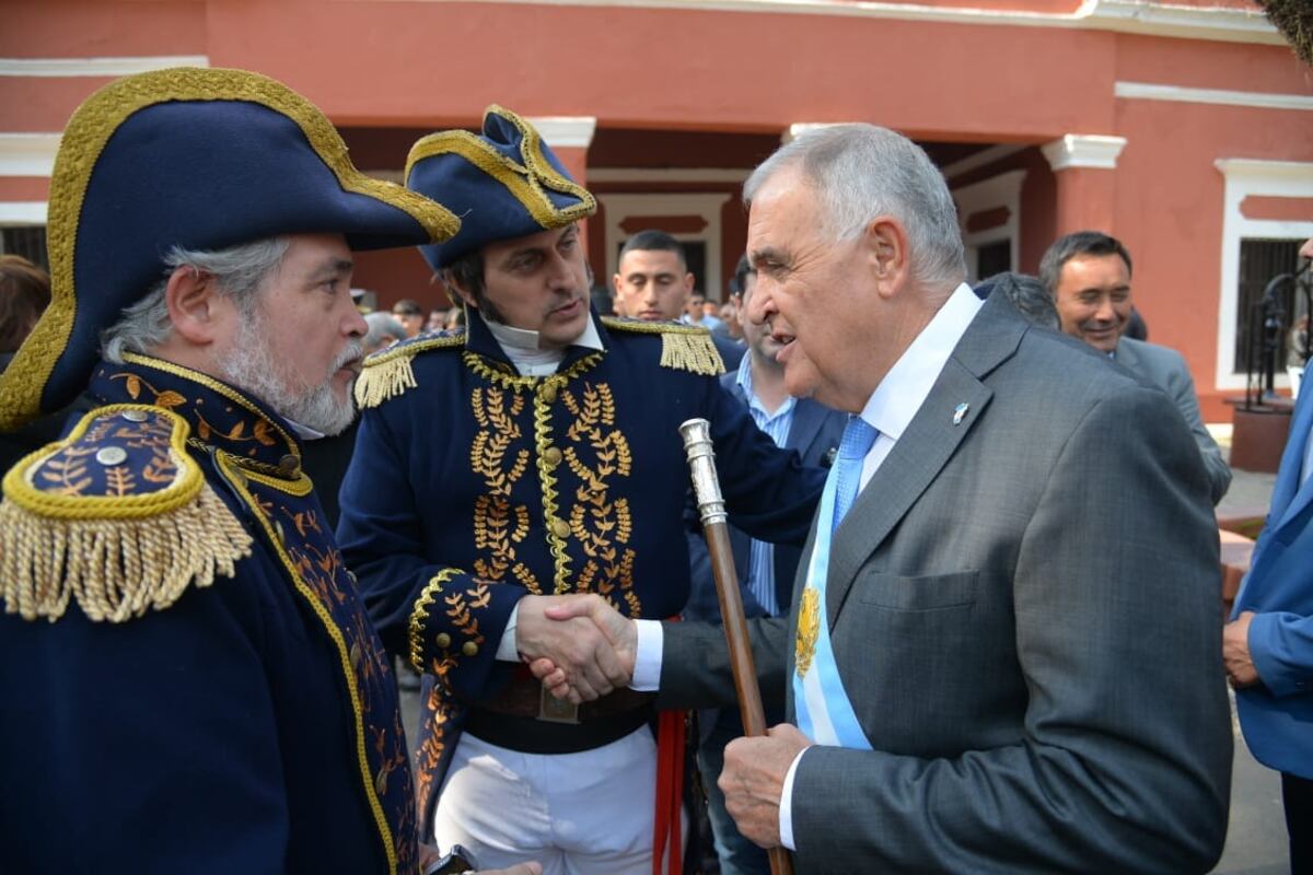 Jaldo presidio los actos para recordar a San Martín.