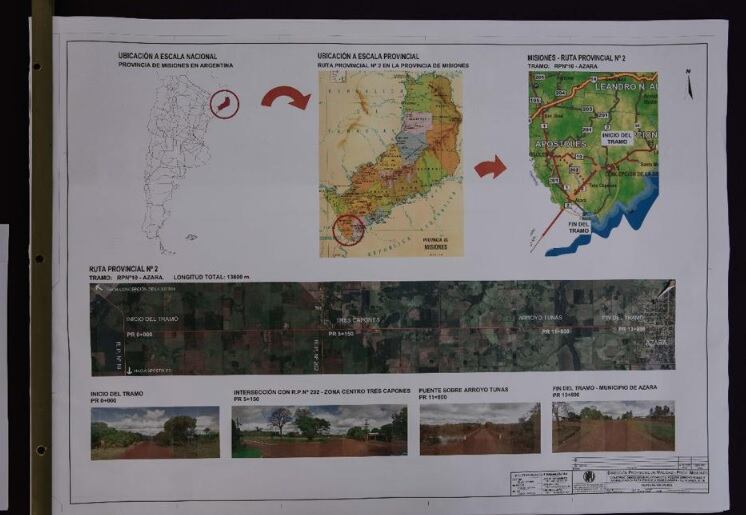 Dan inicio al último tramo de obras sobre la Ruta Provincial N°2.