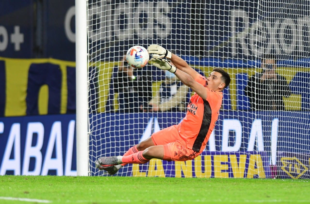 El juvenil de River Alan Díaz tuvo una gran actuación contra Boca.