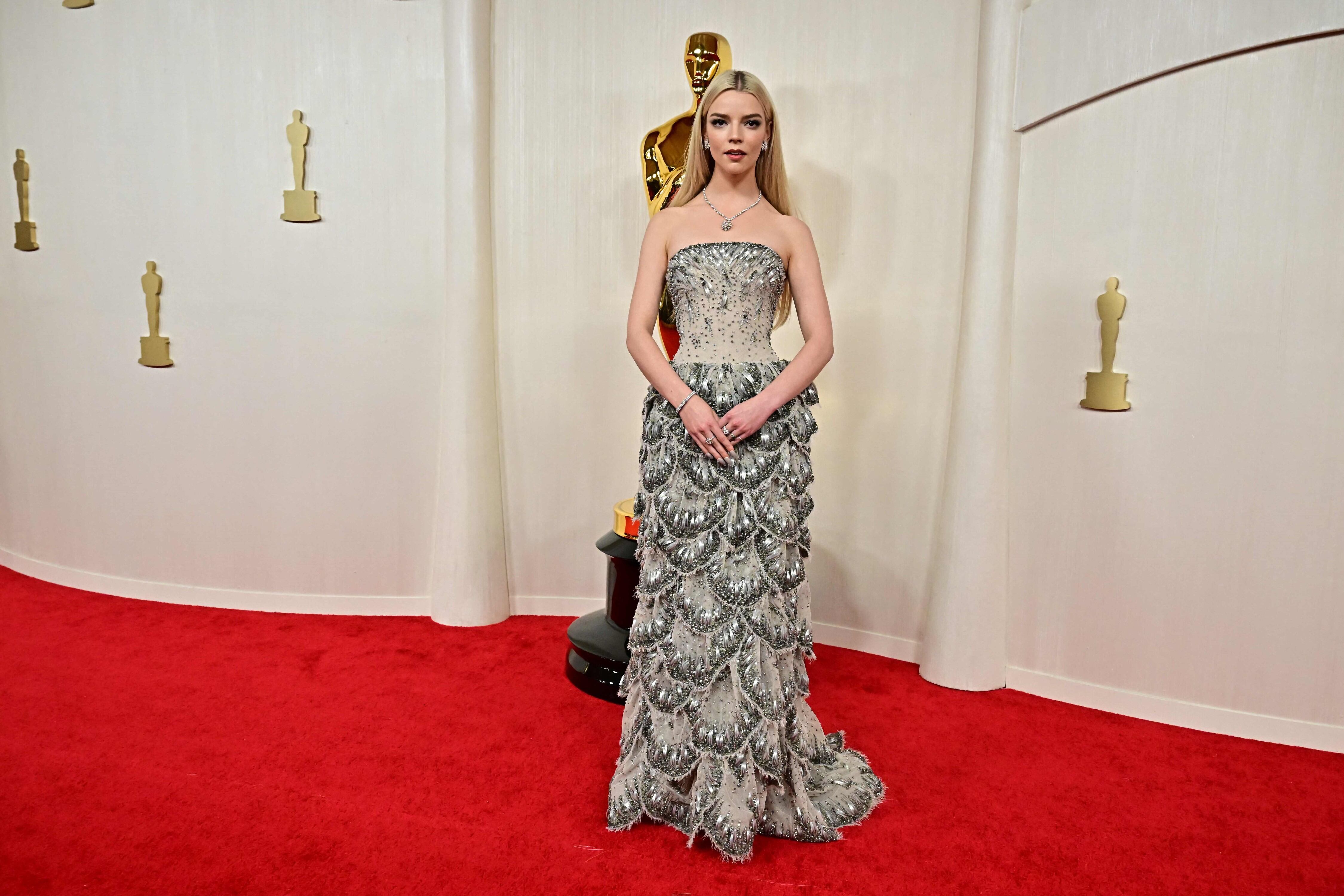 US actress Anya Taylor Joy attends the 96th Annual Academy Awards at the Dolby Theatre in Hollywood, California on March 10, 2024. (Photo by Frederic J. Brown / AFP)