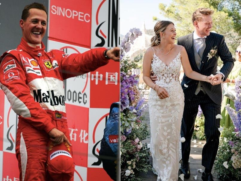 Michael Schumacher en la boda de su hija