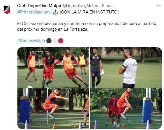 Deportivo Maipú recibirá a Instituto de Córdoba en un partido clave de la Primera Nacional.