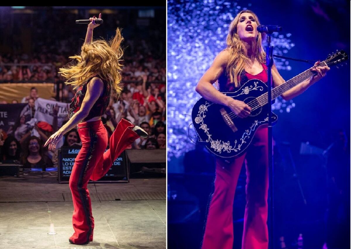 El look rojo fuego de Soledad Pastorutti en Jesús María 2023 (Instagram @sole_pastorutti)