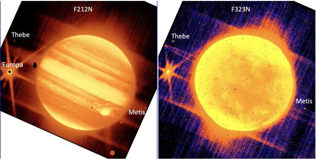 Imágenes de Júpiter tomadas por Webb. (JWST/Europa Press/DPA)