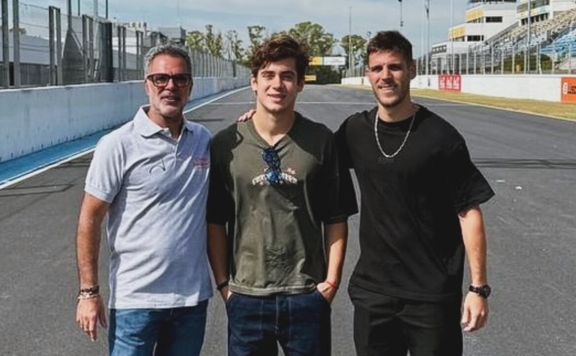 Franco Colapinto visitó el autódromo Oscar y Juan Gálvez. Foto: Instagram