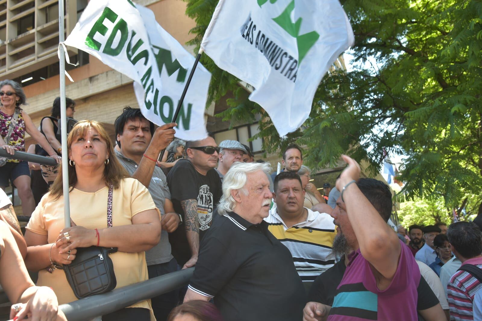 Rubén Daniele en la marcha de este miércoles.