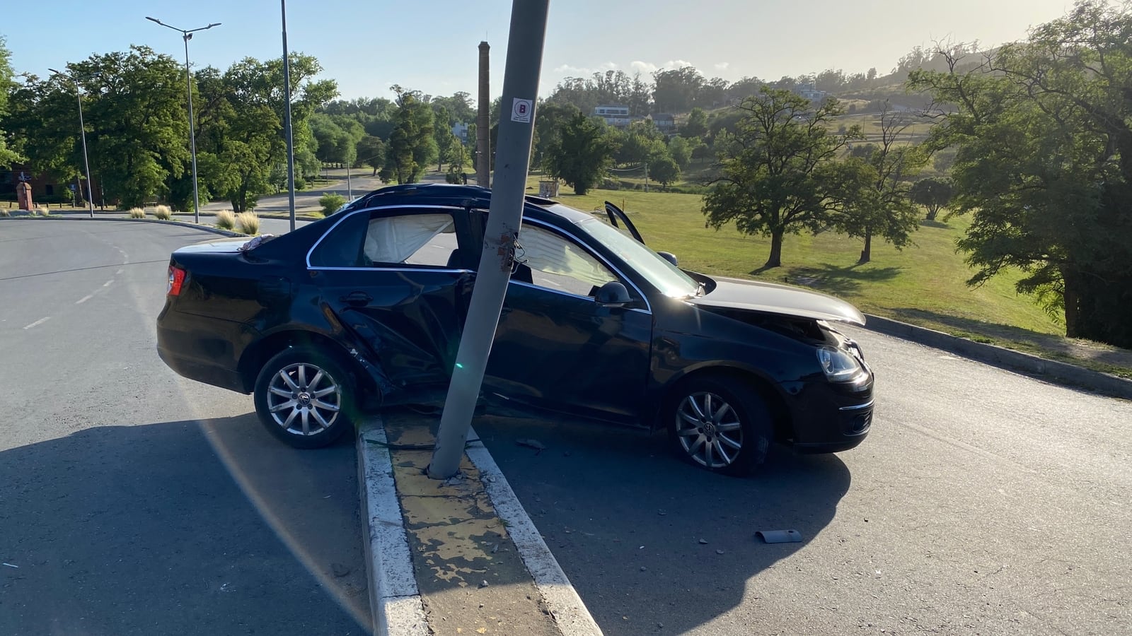 Así fue el fuerte impacto en Tandil