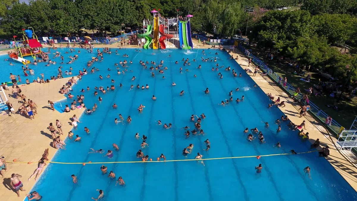 La pileta del polideportivo San Lorenzo