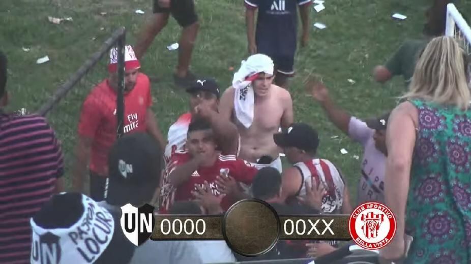 La violencia empañó la final de la liga entre Unión del Norte y Bella Vista.