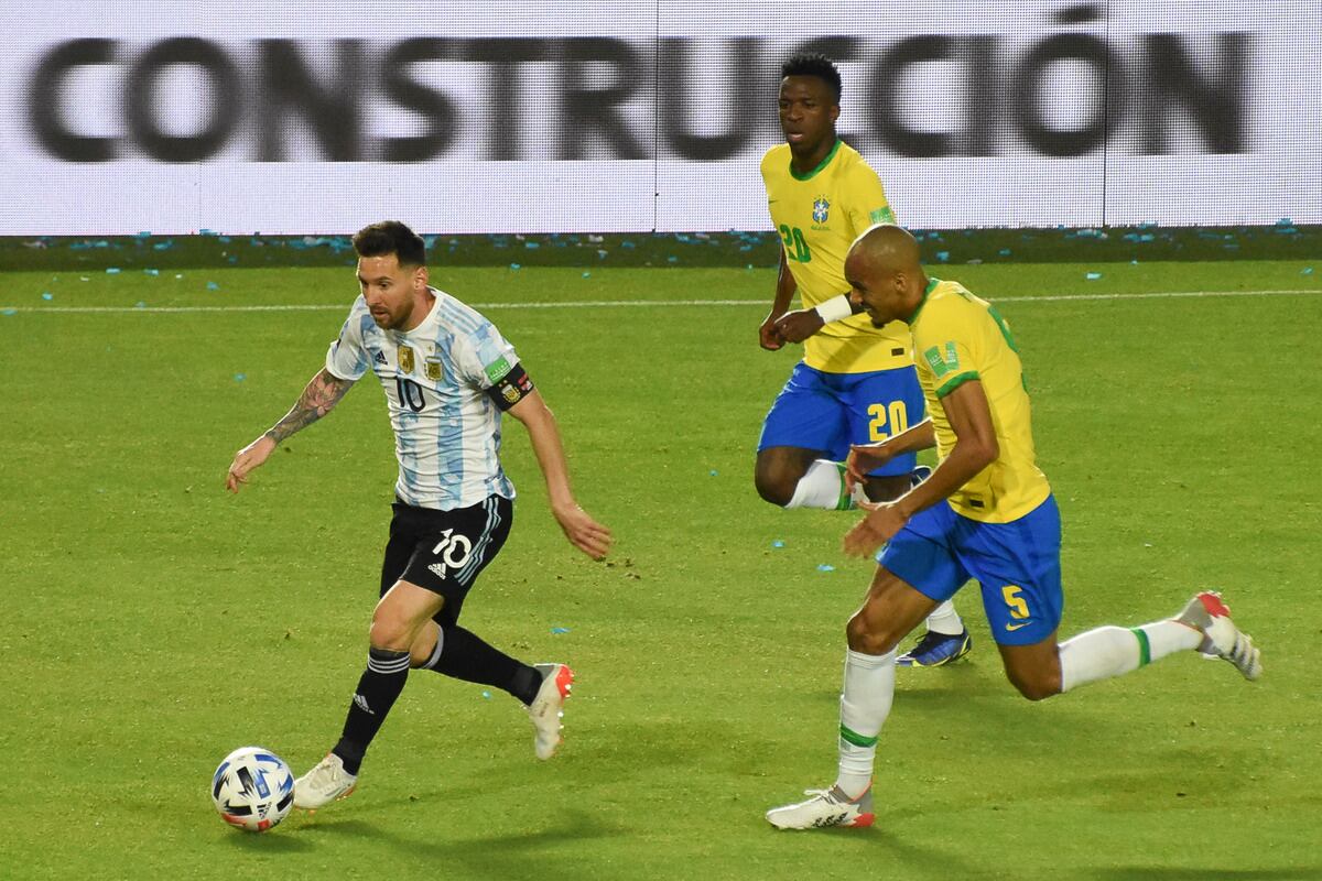 Eliminatorias Qatar 2022, Argentina Vs Brasil, Estadio San Juan Del Bicentenario. 
Foto: Mariana Villa