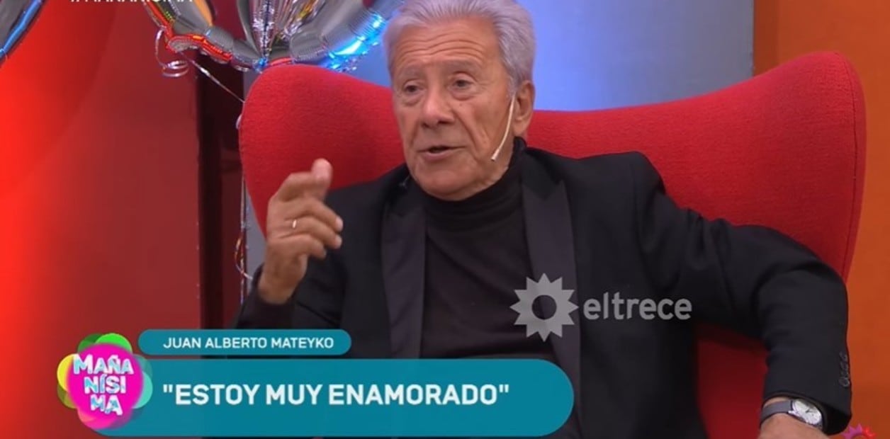 Juan Alberto Mateyko habló de su nueva relación a los 78 años