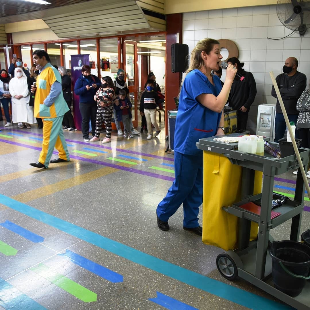 Flashmob en el Hospital Notti.