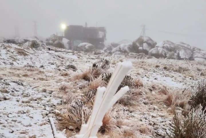 Sierras. Sábado nevado en las Altas Cumbres.