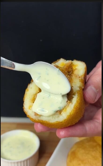 Papas rellenas, una receta para chuparse los dedos.