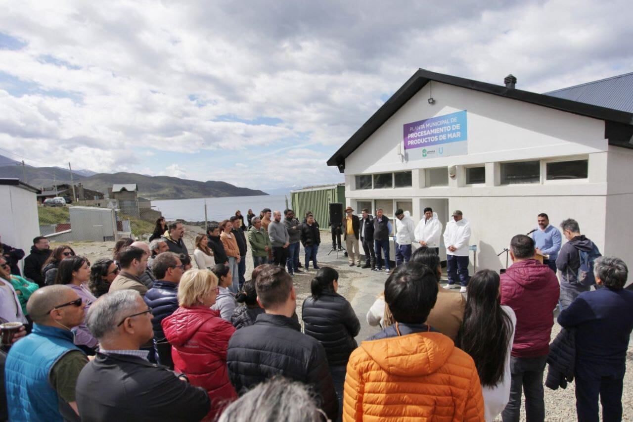 Ushuaia: inauguraron la planta de procesamiento de crustáceos y peces