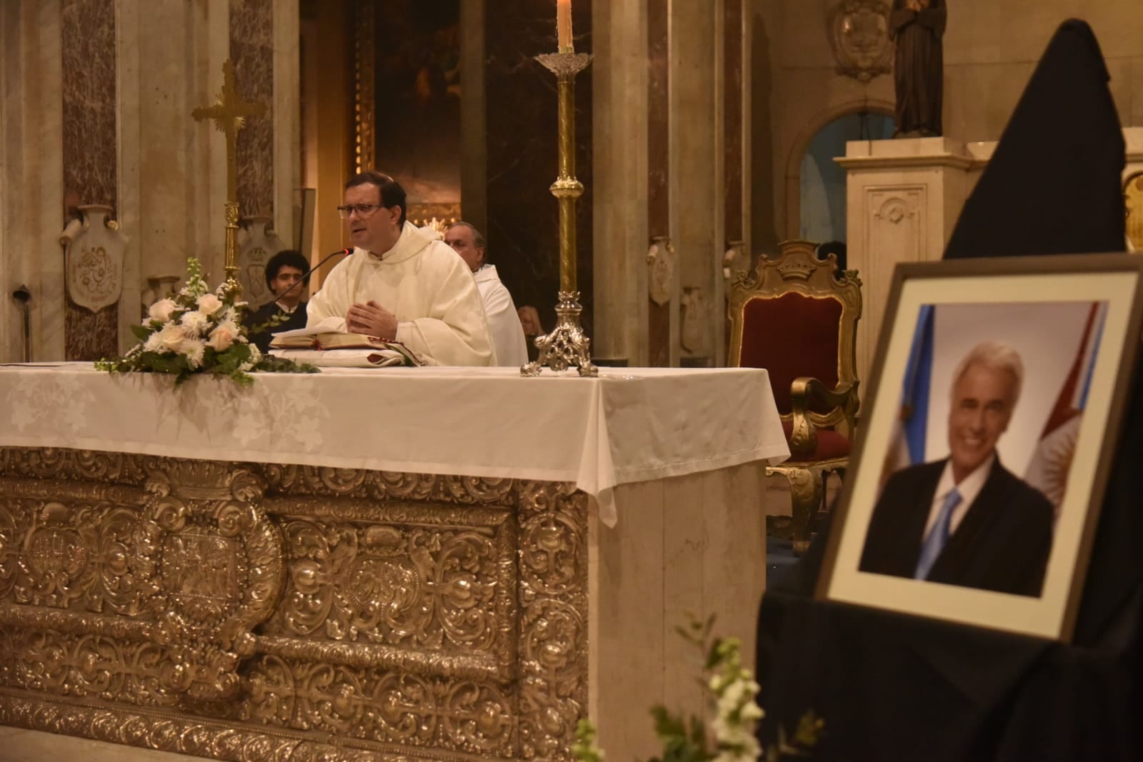 La misa en Córdoba, a cinco años de la muerte de José Manuel De la Sota.