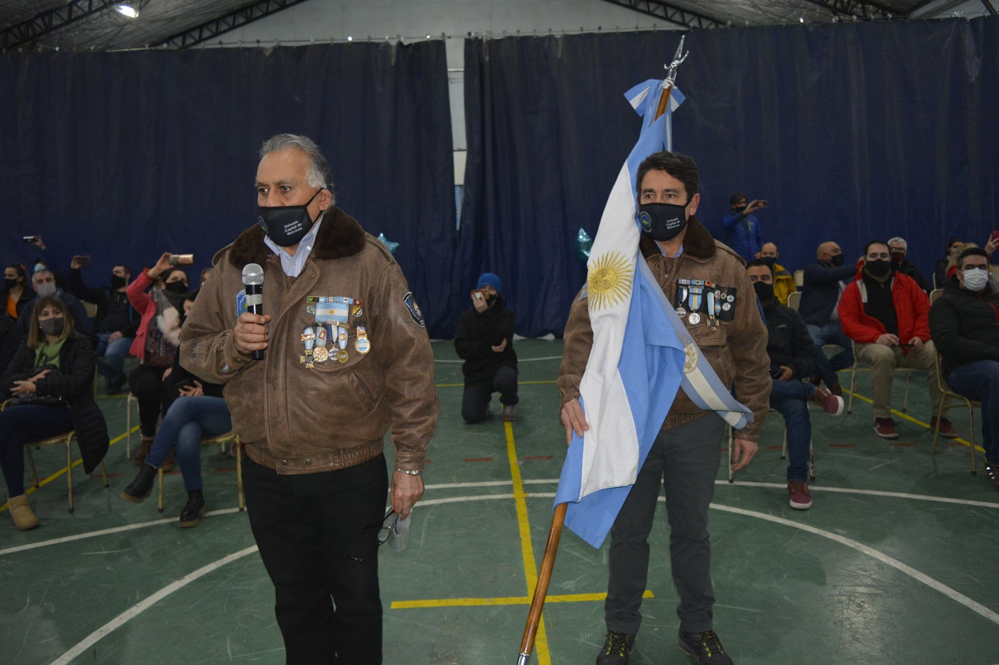 VGM Zamora junto al VGM Arias en el Colegio Don Bosco de la ciudad de Ushuaia.