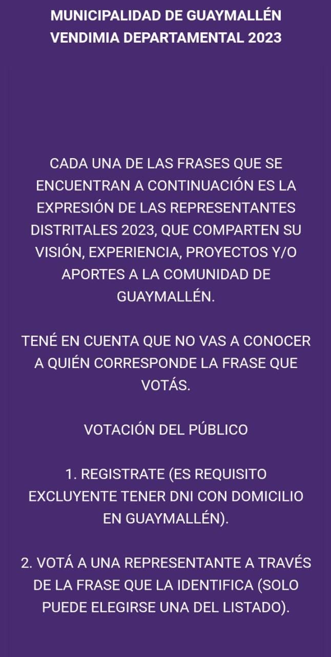 Cambian las reglas para elegir a la Reina de la Vendimia en Guaymallén: será por frases y no mostrarán el rostro