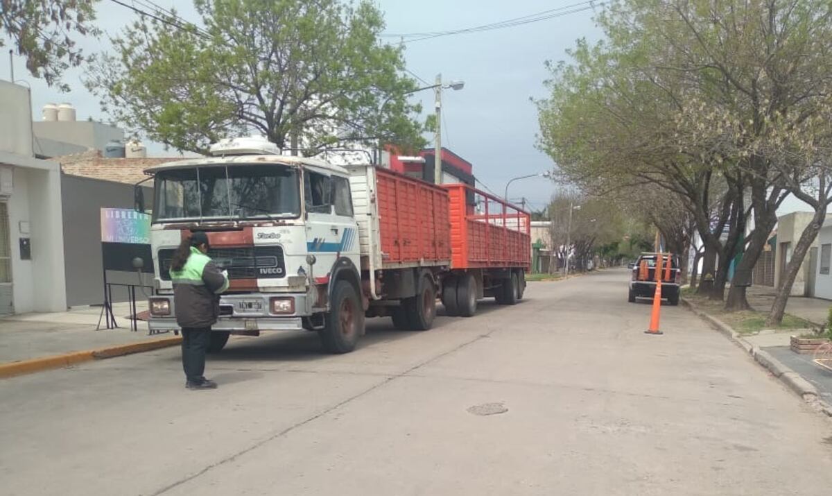 Multas a camiones que transitaban por las calles de Rafaela