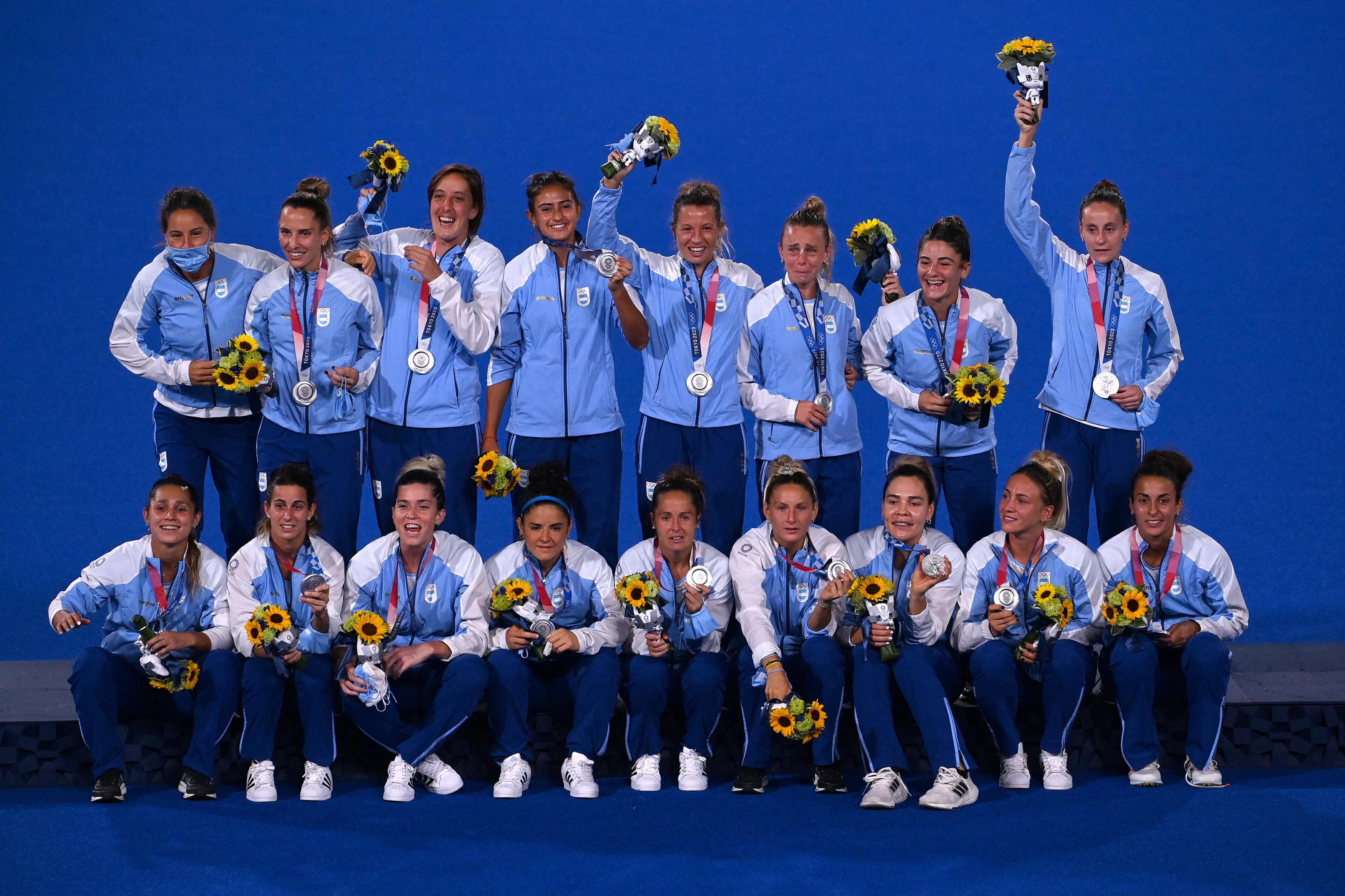 La emotiva entrega de medallas de Las Leonas.