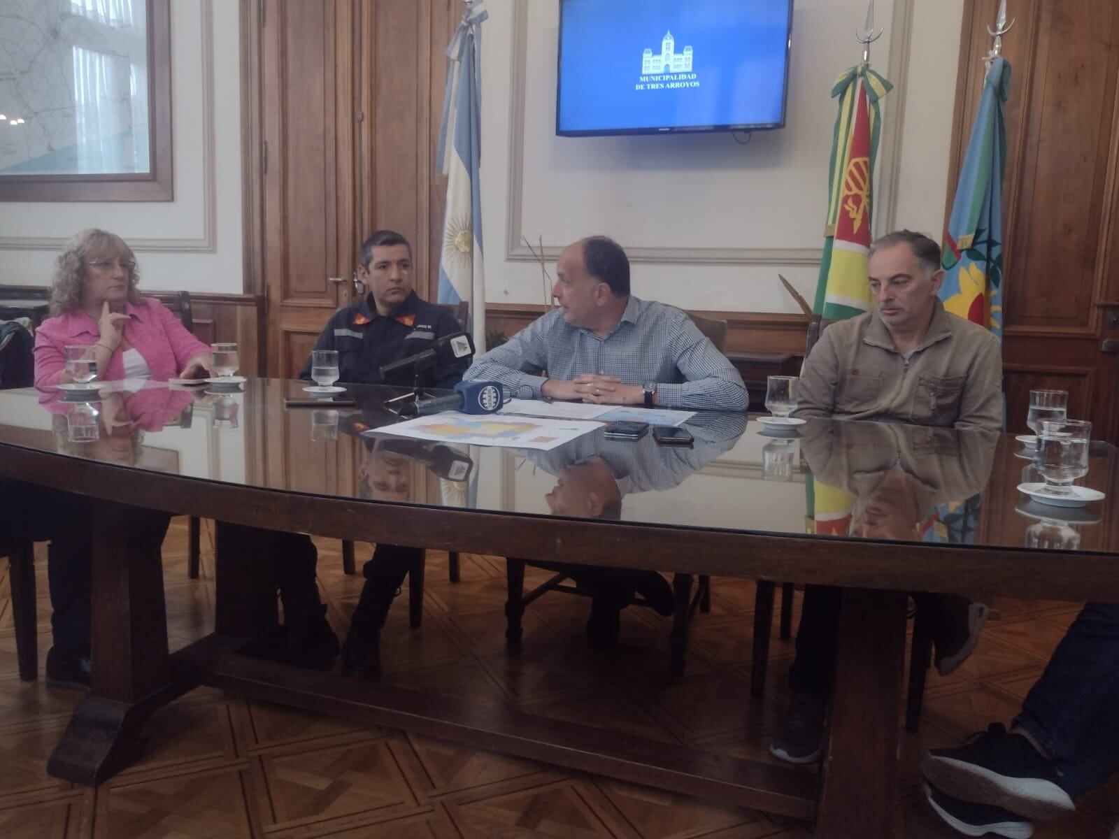 El Comité de Crisis dio detalles de la situación en Tres Arroyos tras el temporal