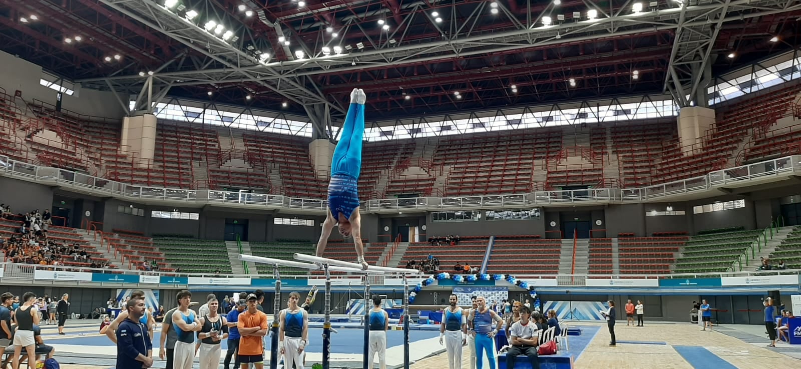 Diego Ludueña, compañero de Oscar, también logró hacer podio en el Nacional.