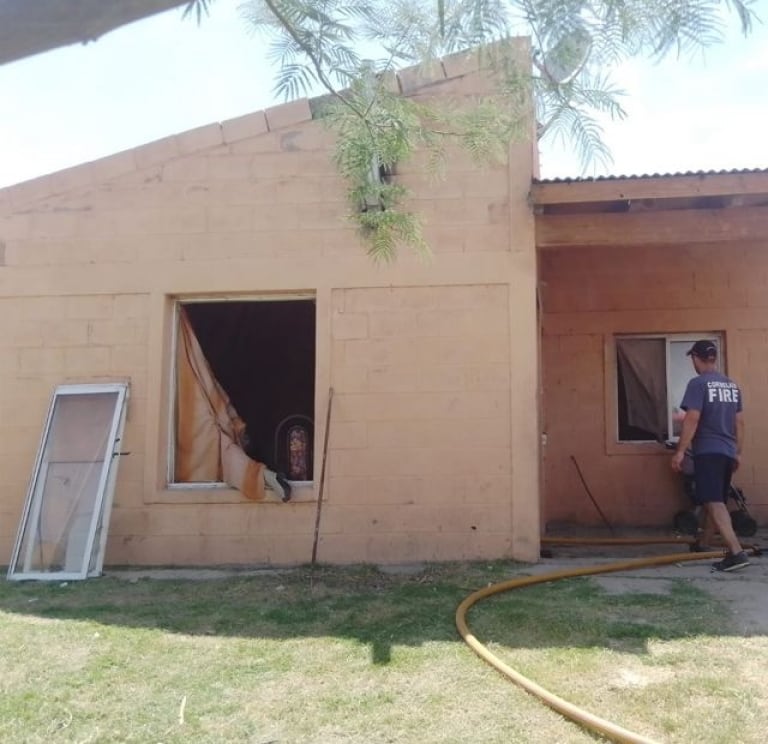 Un niño de 6 años salvó a su madre de un incendio en Merlo, San Luis