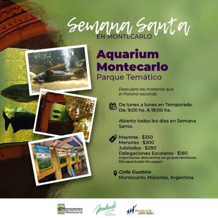 Actividades para Semana Santa en Montecarlo.