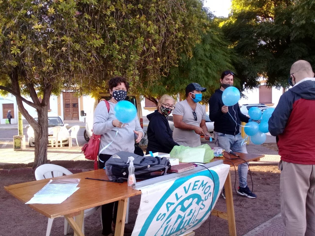 Actividades por la vida en la Plaza General Belgrano