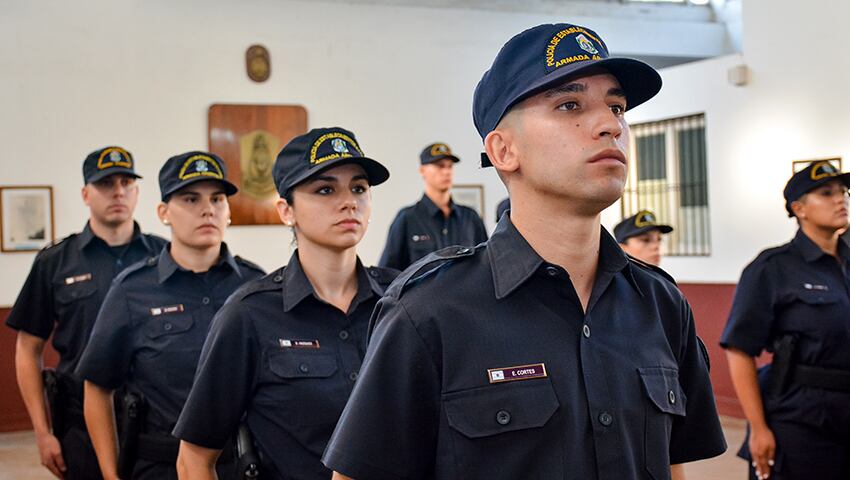 Puerto Belgrano: acto de egreso en la Policía de Establecimientos Navales