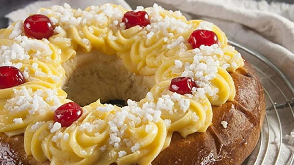 Rosca de Pascua rellena de dulce de leche: receta fácil y rápida