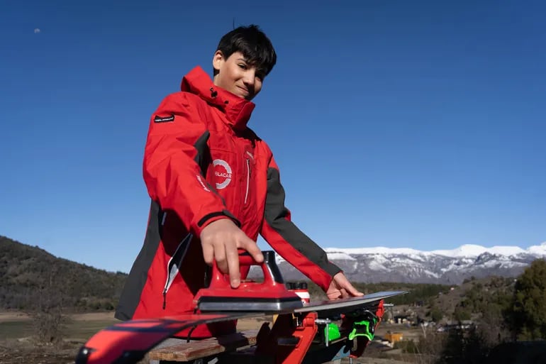 El neuquino fanático del deporte de nieve.