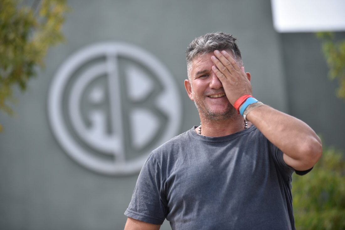 Luis Fabián Artime, presidente de Belgrano, en el predio de Villa Esquiú.