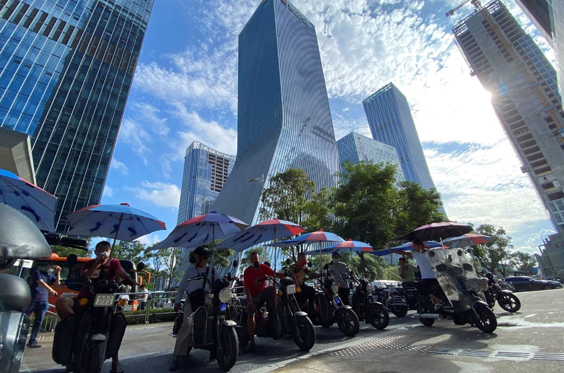 Sede de Evergrande, en Shenzhen, China. (AP/Ng Han Guan)