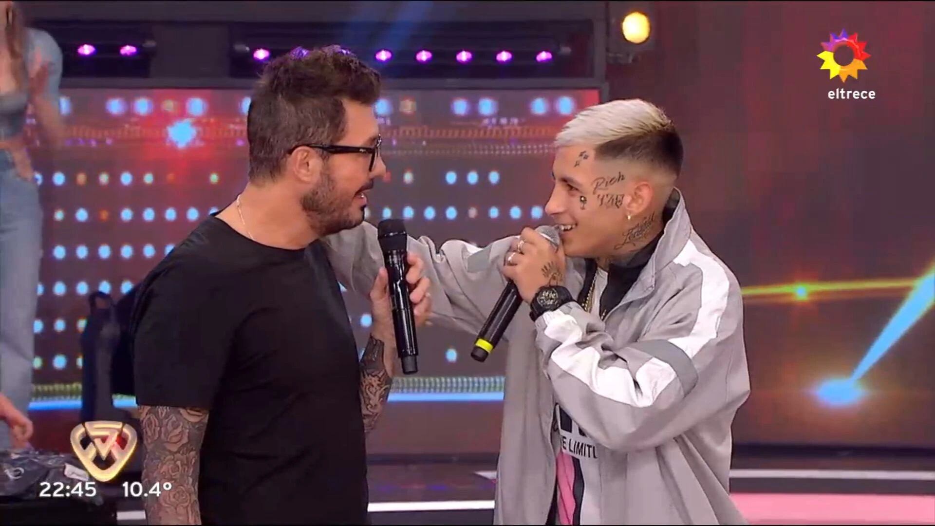 Marcelo Tinelli y L-Gante .