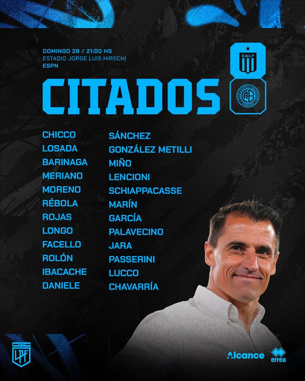 Los 24 elegidos por Farré para el debut (Prensa Belgrano)