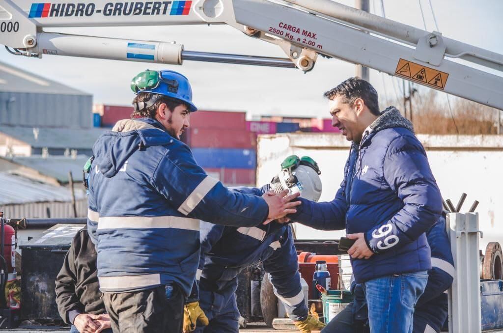 Avanzan los trabajos previos a la construcción del nuevo puente en Ushuaia