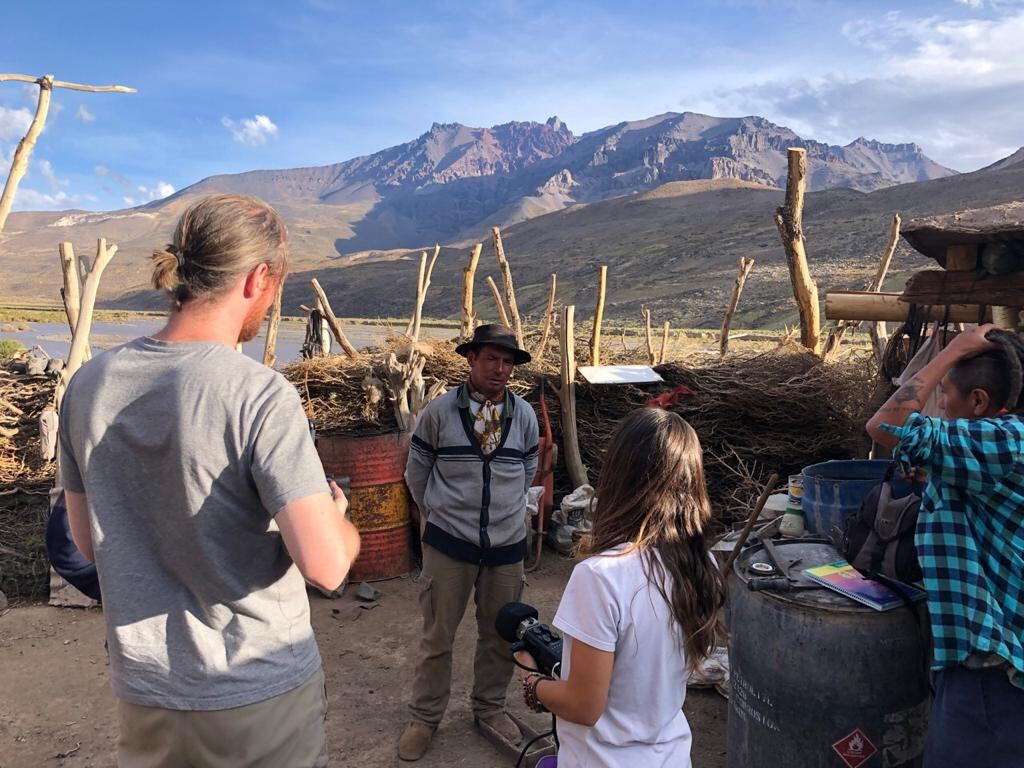 Algunos de los lugares que recorrieron durante la filmación del documental sobre el río Atuel.