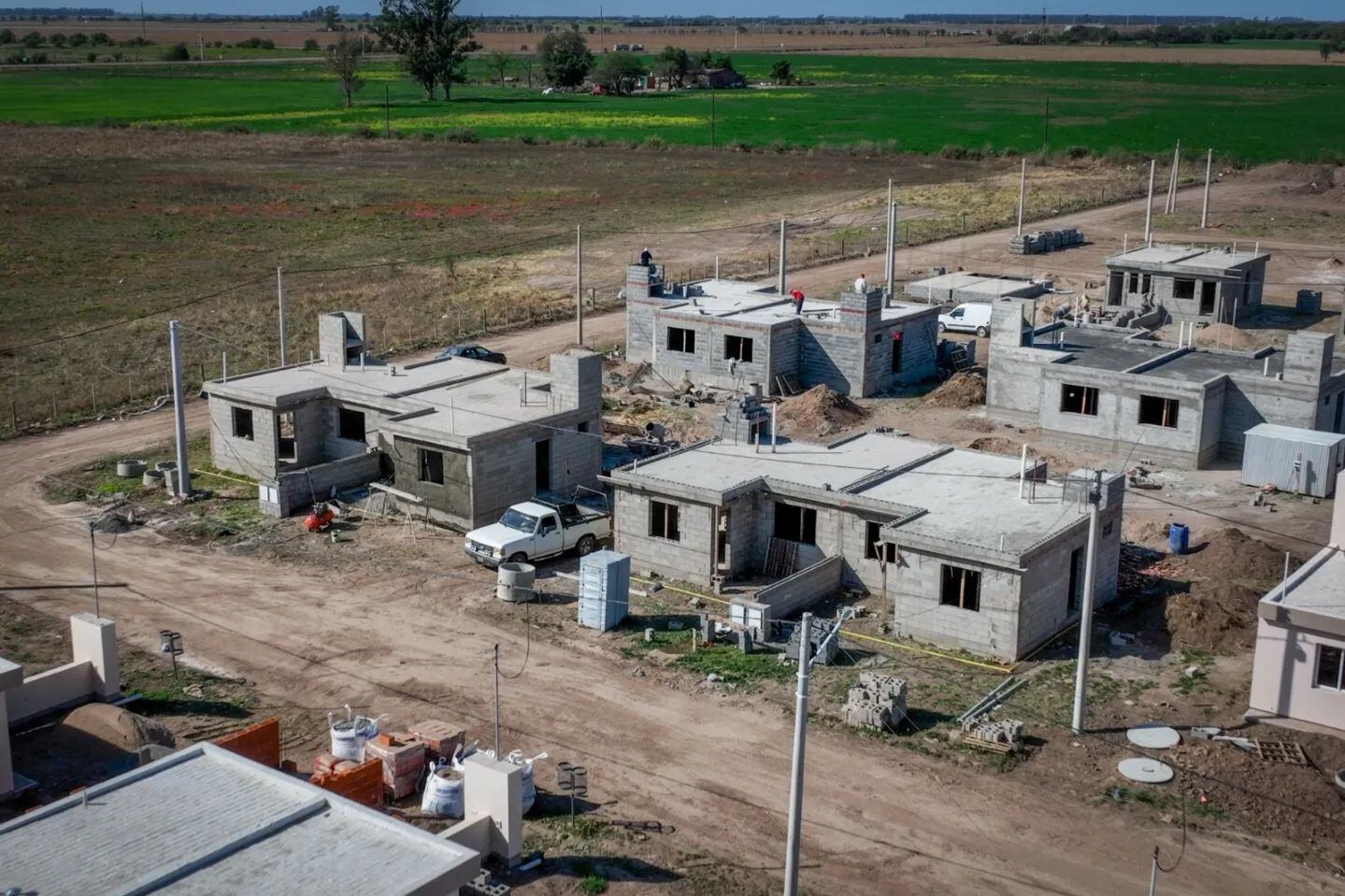 Viviendas en construcción Plan Casa y Casa Social Arroyito